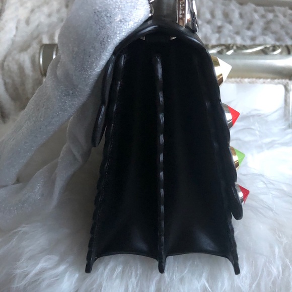 NEW Fendi Calfskin Studded Kan I Shoulder Bag - Picture 7 of 15